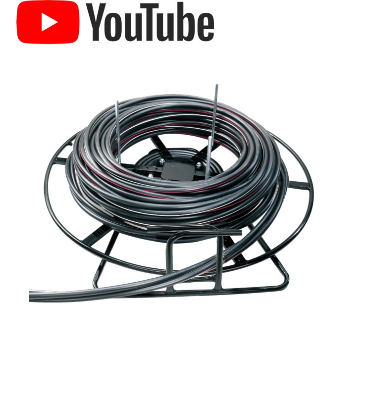 ★体験コーナー★　立てて運搬･倒して繰り出し　ケーブルマワール